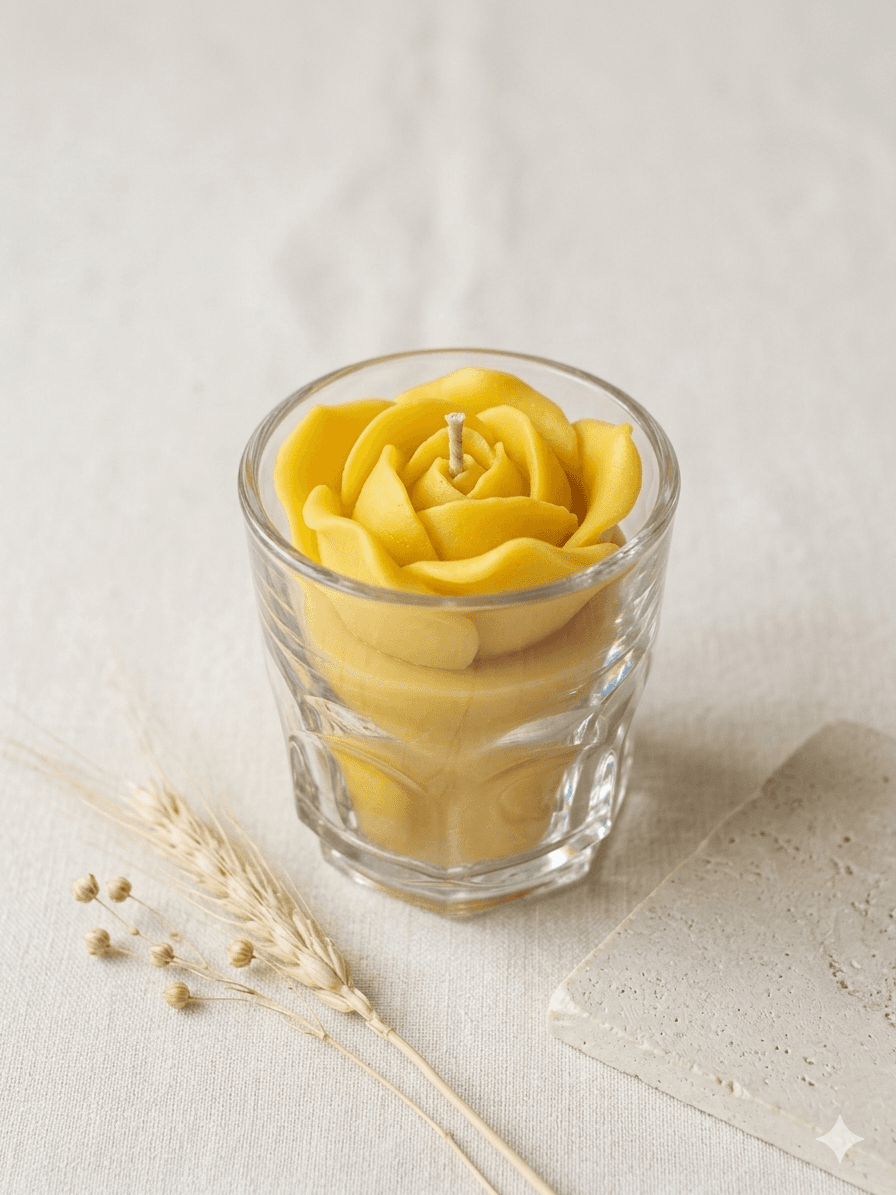 Yellow Flower Glass